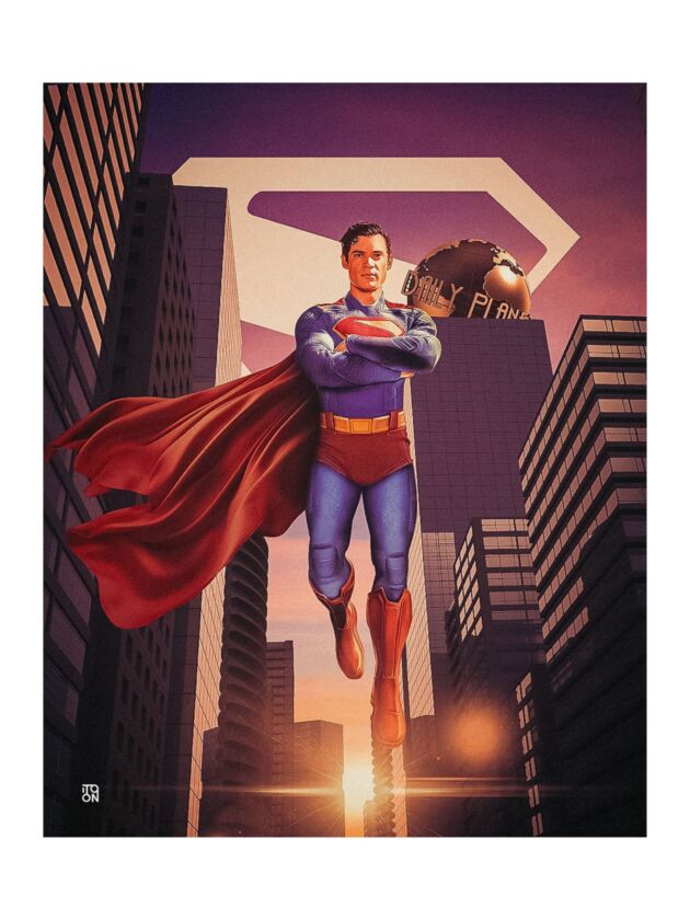 Superman 2 Vertical Poster | DC Art Print for Fans