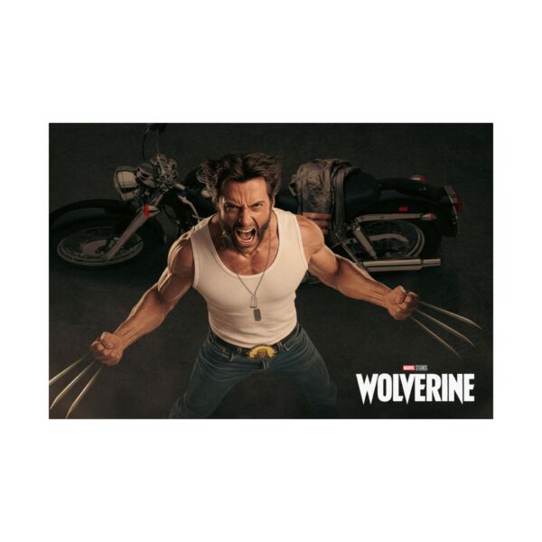 Wolverine Anger from Above Matte Horizontal Poster – Iconic Marvel Art for Action Fans - Image 3