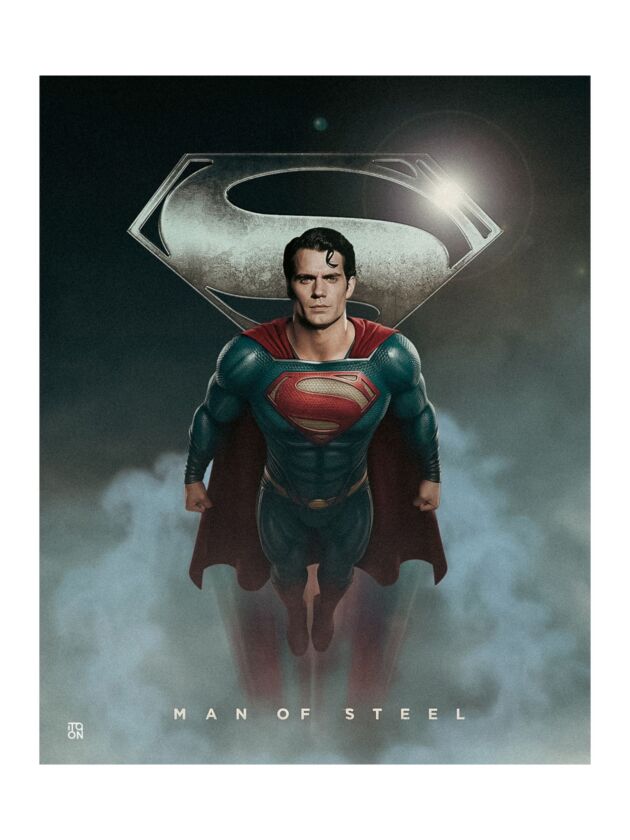 Superman Vertical Poster | DC Art Print for Fans