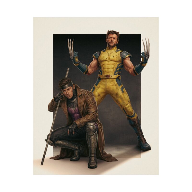 Wild Card Warriors: Wolverine & Gambit Premium Art Print