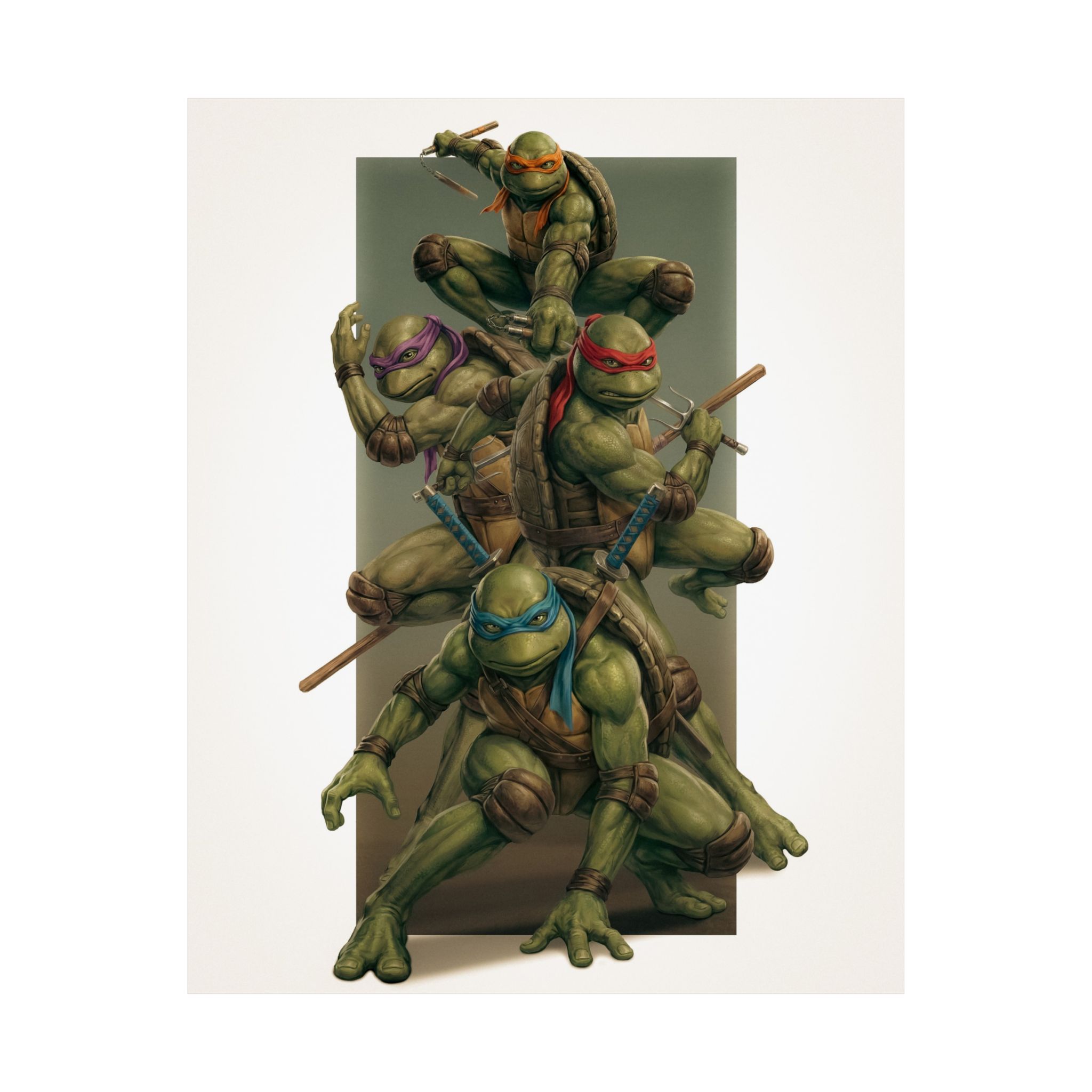 TMNT Poster: Retro Comic Style