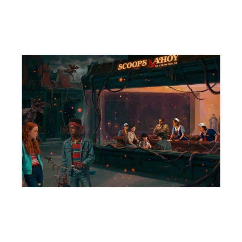 The Last Scoop – Retro Stranger Things Finale Tribute Art Print