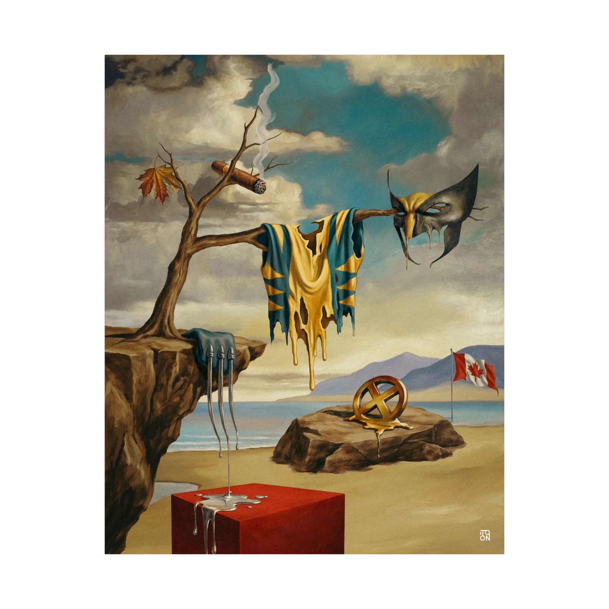 Meltdown Mutant: Limited Edition Surreal Wolverine Art Print - Image 3