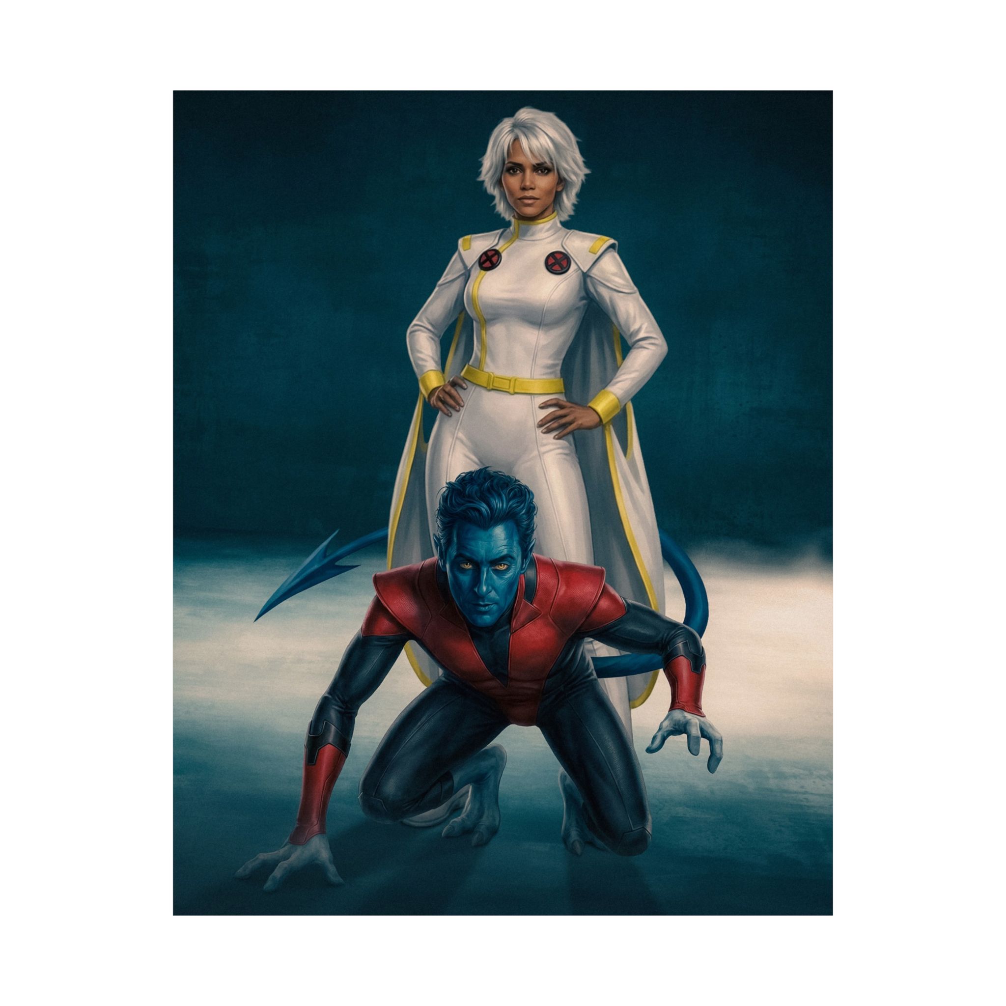 Storm & Shadows: X-Men Duo Art Print - Image 3
