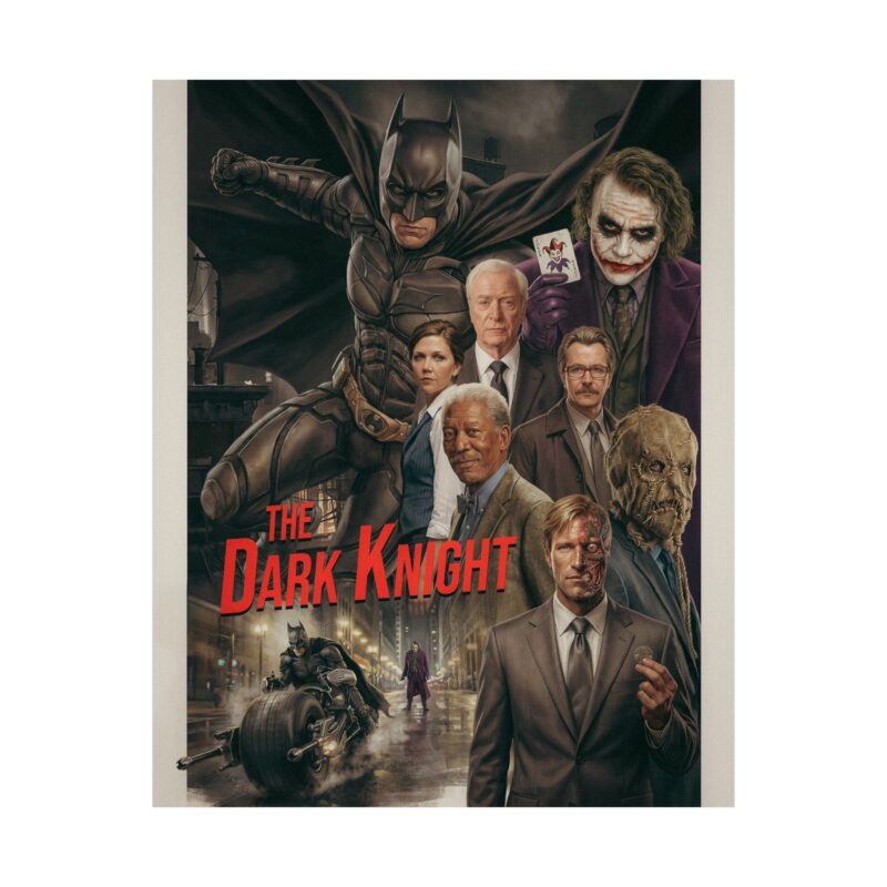 The Dark Vigilante: Cinematic Gotham Tribute Art Print | Batman Poster | Dark Knight