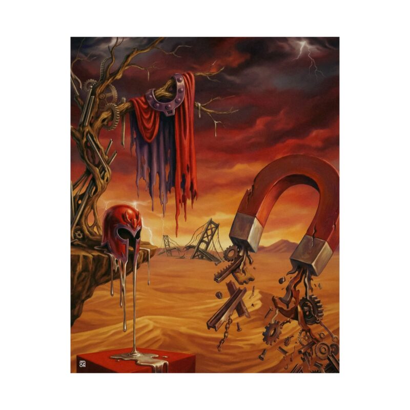 The Magnetist: Magneto Surreal Art Print