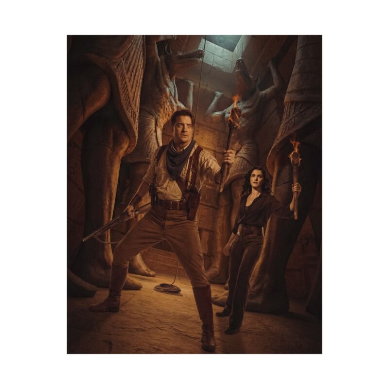 THE MUMMY Adventure Movie Poster: Brendan Fraser Retro Wall Art Print