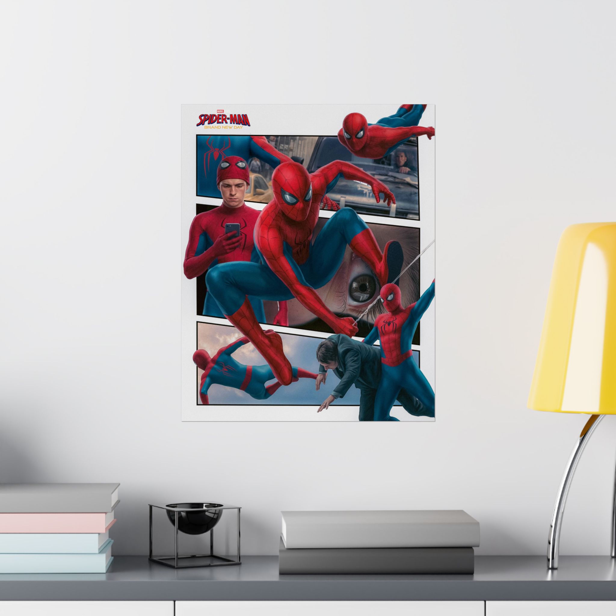 Brand New Day – Web Hero Comic Panel Tribute Art Print | Cinematic Comic Inspired Wall Art | Collector Fan Decor - Image 6