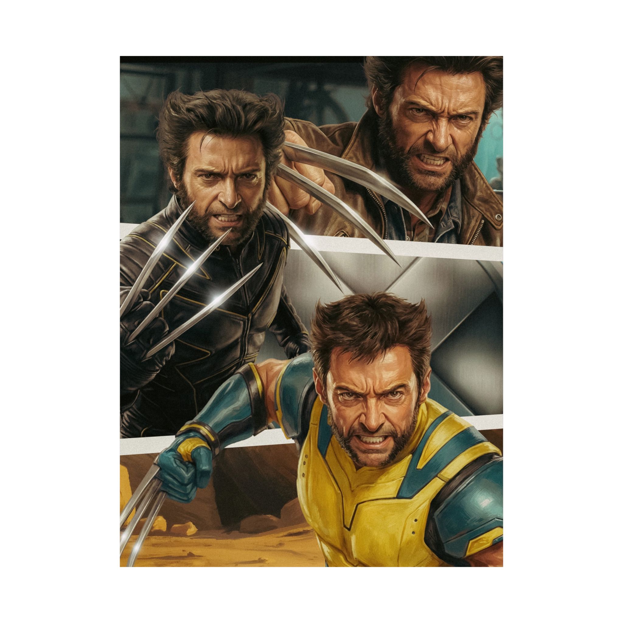 Claws of Legacy: Mutant Warrior Tribute Art Print | Cinematic Comic Inspired Wall Art | X-men Fan Decor - Image 7