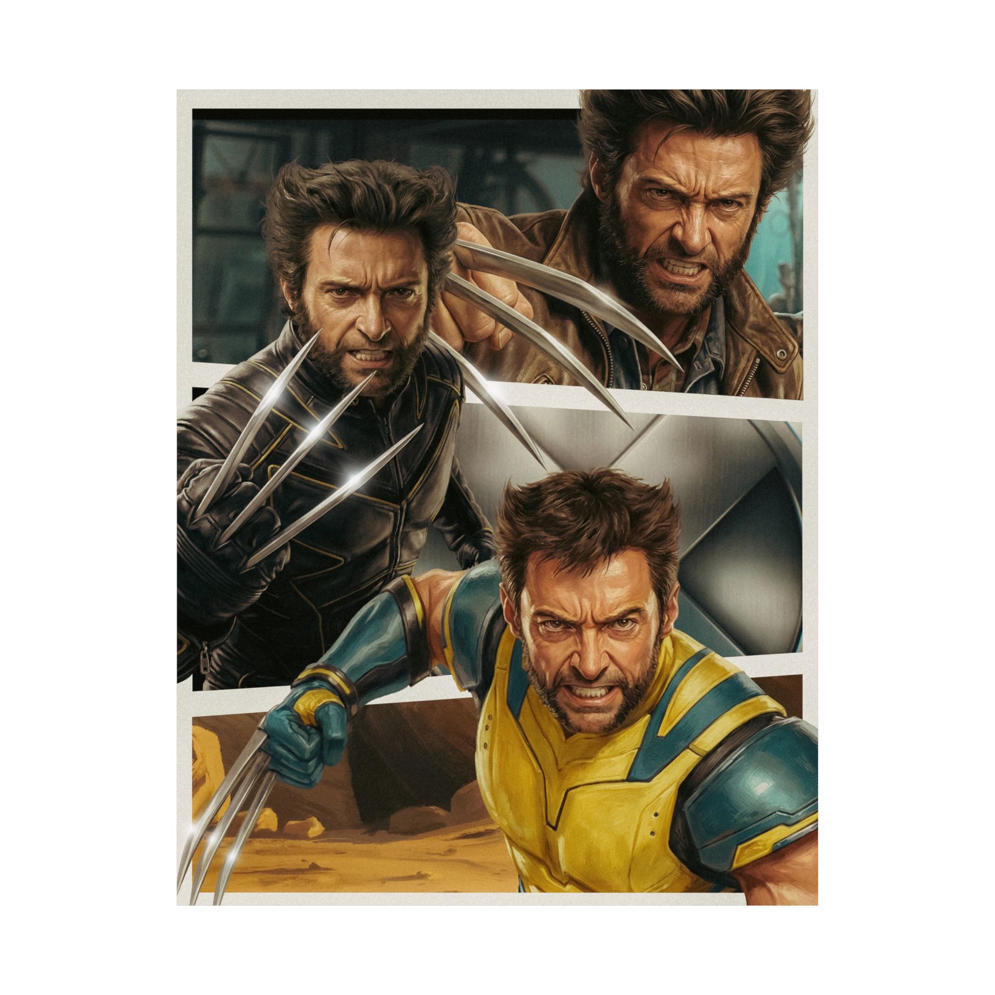 Claws of Legacy: Mutant Warrior Tribute Art Print | Cinematic Comic Inspired Wall Art | X-men Fan Decor - Image 4