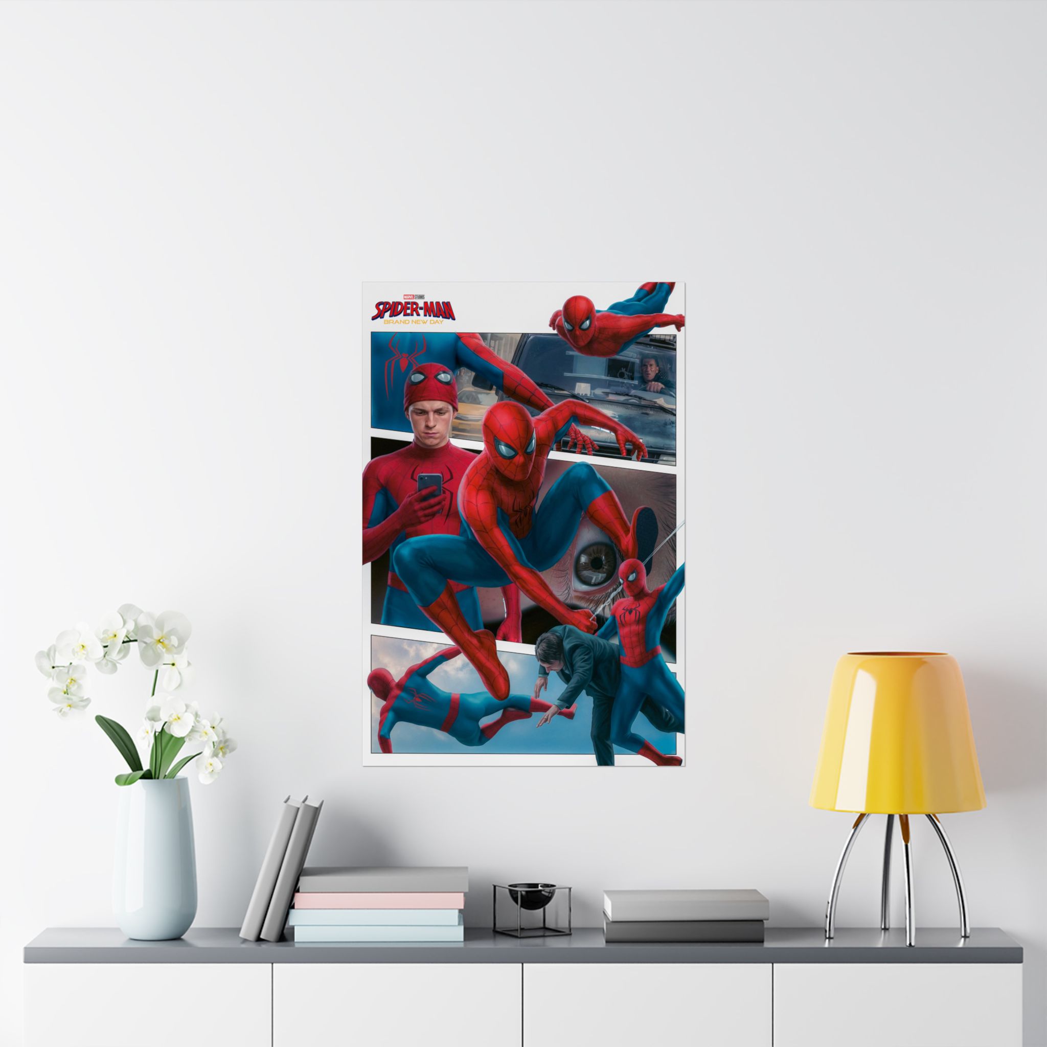 Brand New Day – Web Hero Comic Panel Tribute Art Print | Cinematic Comic Inspired Wall Art | Collector Fan Decor - Image 9