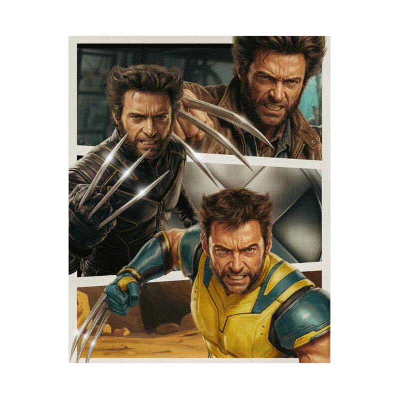 Claws of Legacy: Mutant Warrior Tribute Art Print  | Cinematic Comic Inspired Wall Art | X-men Fan Decor