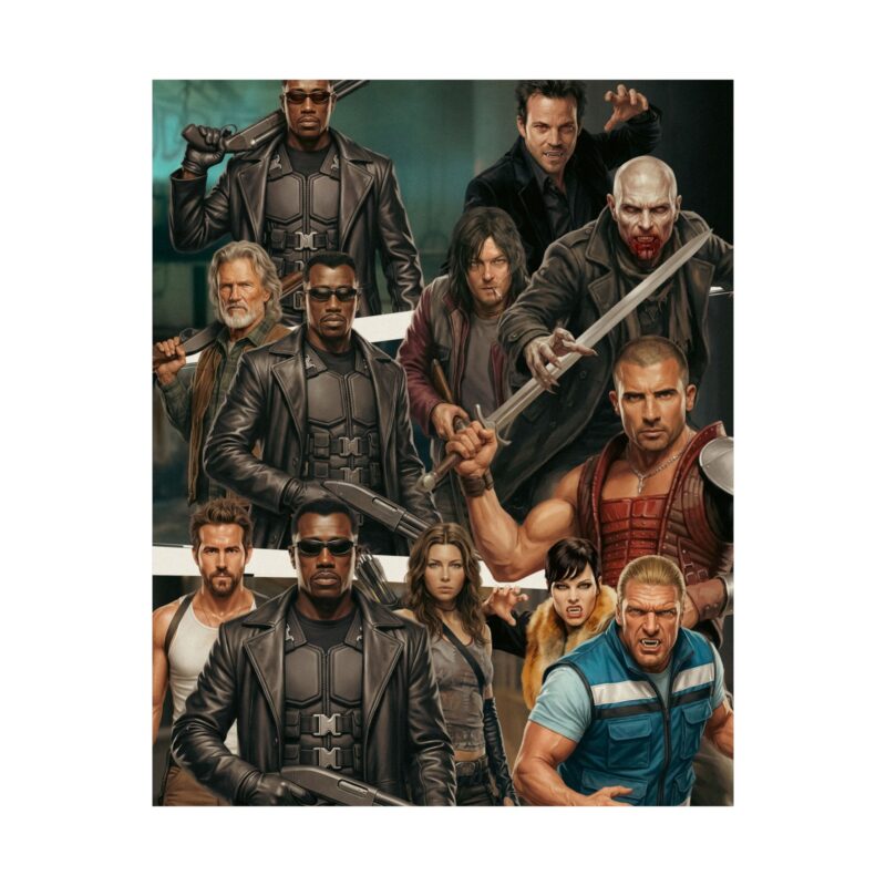 Night Hunters: Vampire Slayer Tribute Art Print | Blade Trilogy Tribute