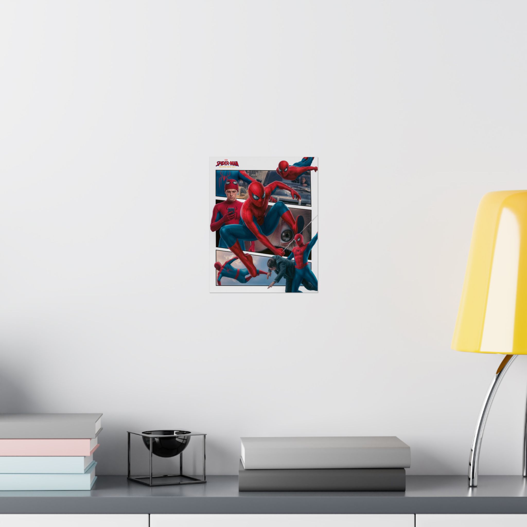 Brand New Day – Web Hero Comic Panel Tribute Art Print | Cinematic Comic Inspired Wall Art | Collector Fan Decor - Image 3