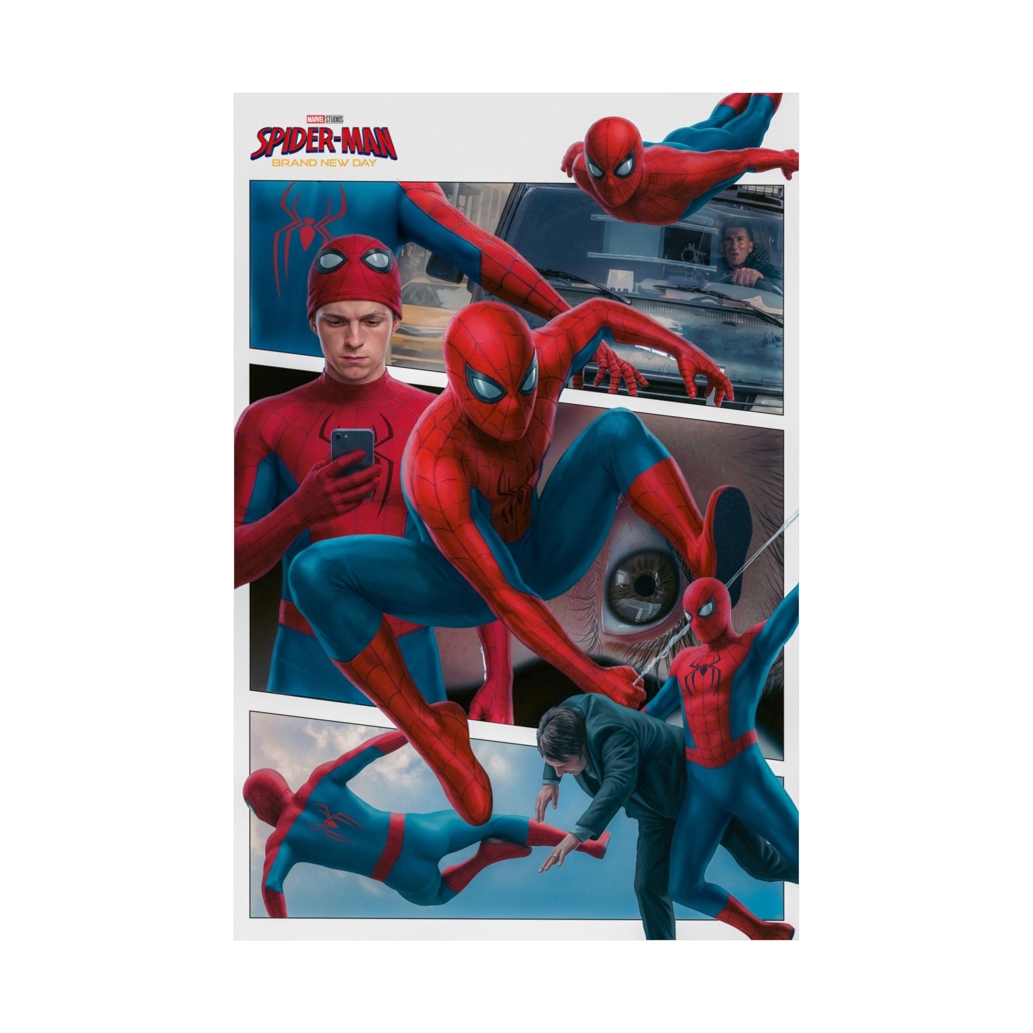 Brand New Day – Web Hero Comic Panel Tribute Art Print | Cinematic Comic Inspired Wall Art | Collector Fan Decor - Image 7