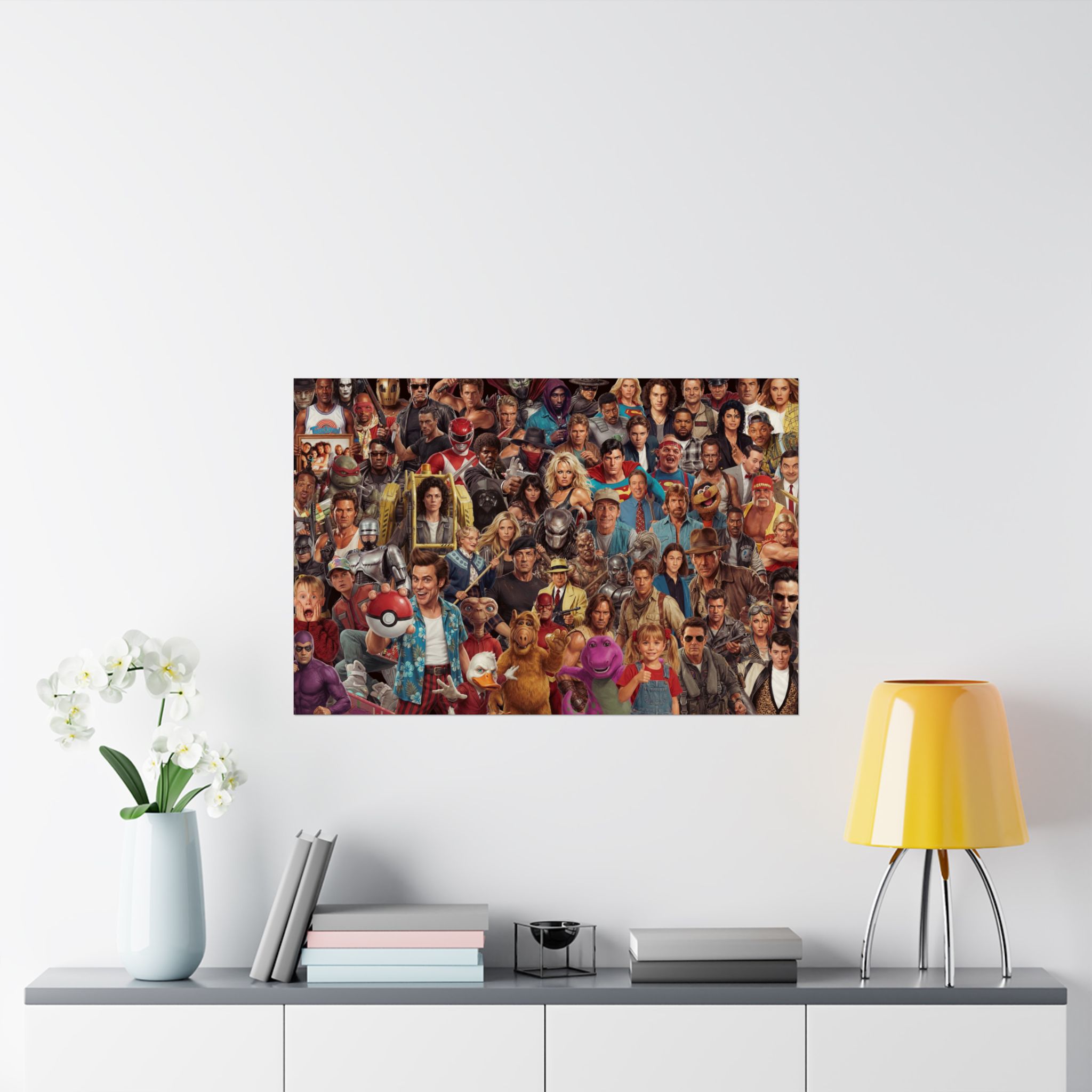 Ultimate Nostalgia Collage – 80s & 90s Icons Art Print - Image 6
