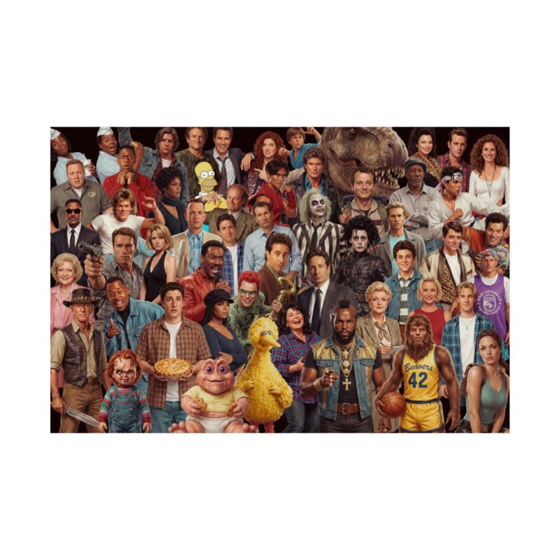 Ultimate Nostalgia Collage Part 2 – 80s & 90s Icons Art Print