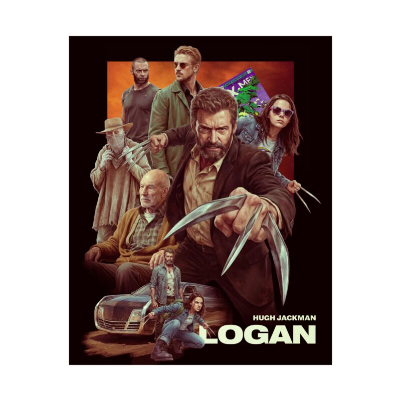 Logan – Cinematic Tribute Art Print | Mutant Western Poster | Gritty Superhero Wall Art | Collector’s Print