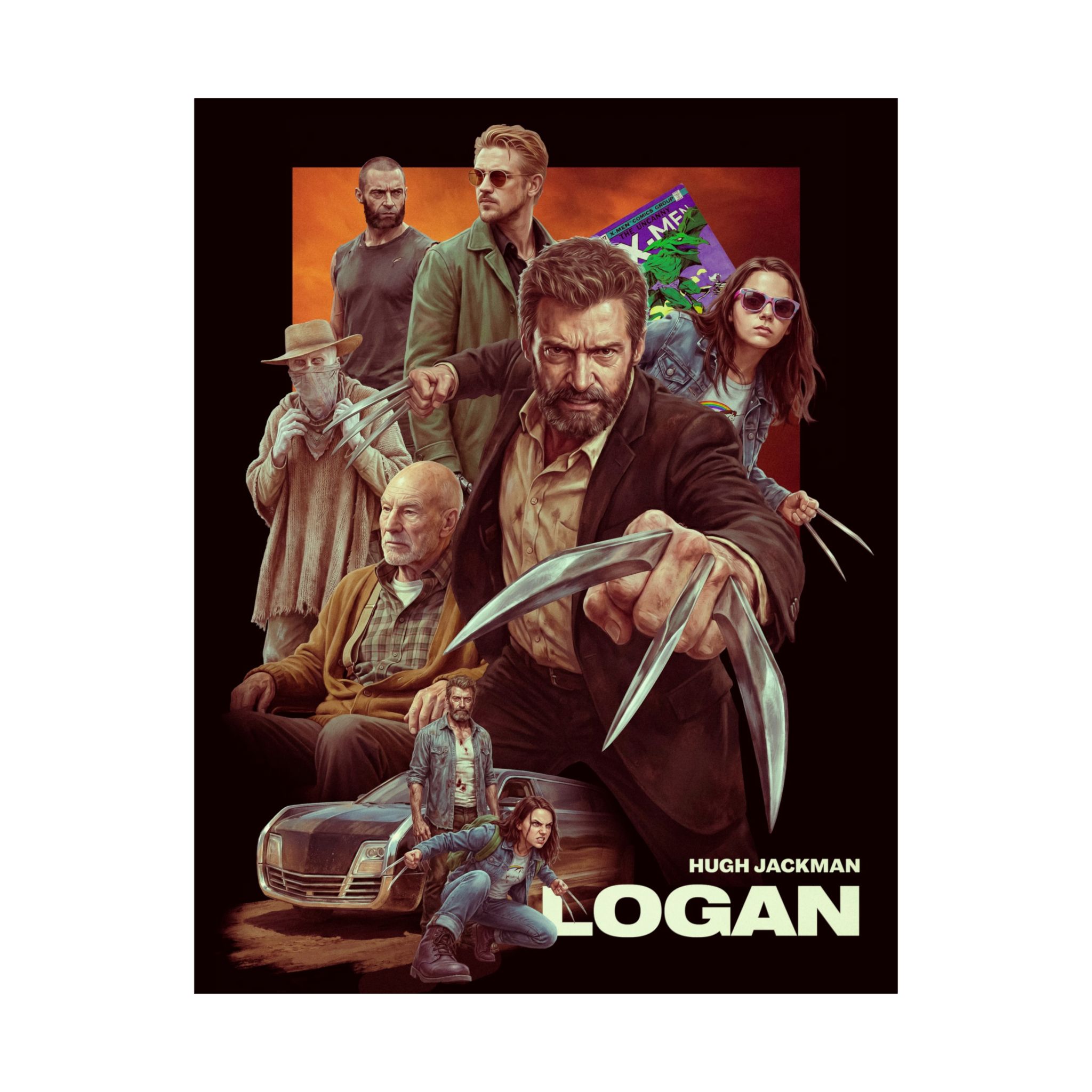 Logan – Cinematic Tribute Art Print | Mutant Western Poster | Gritty Superhero Wall Art | Collector’s Print - Image 4
