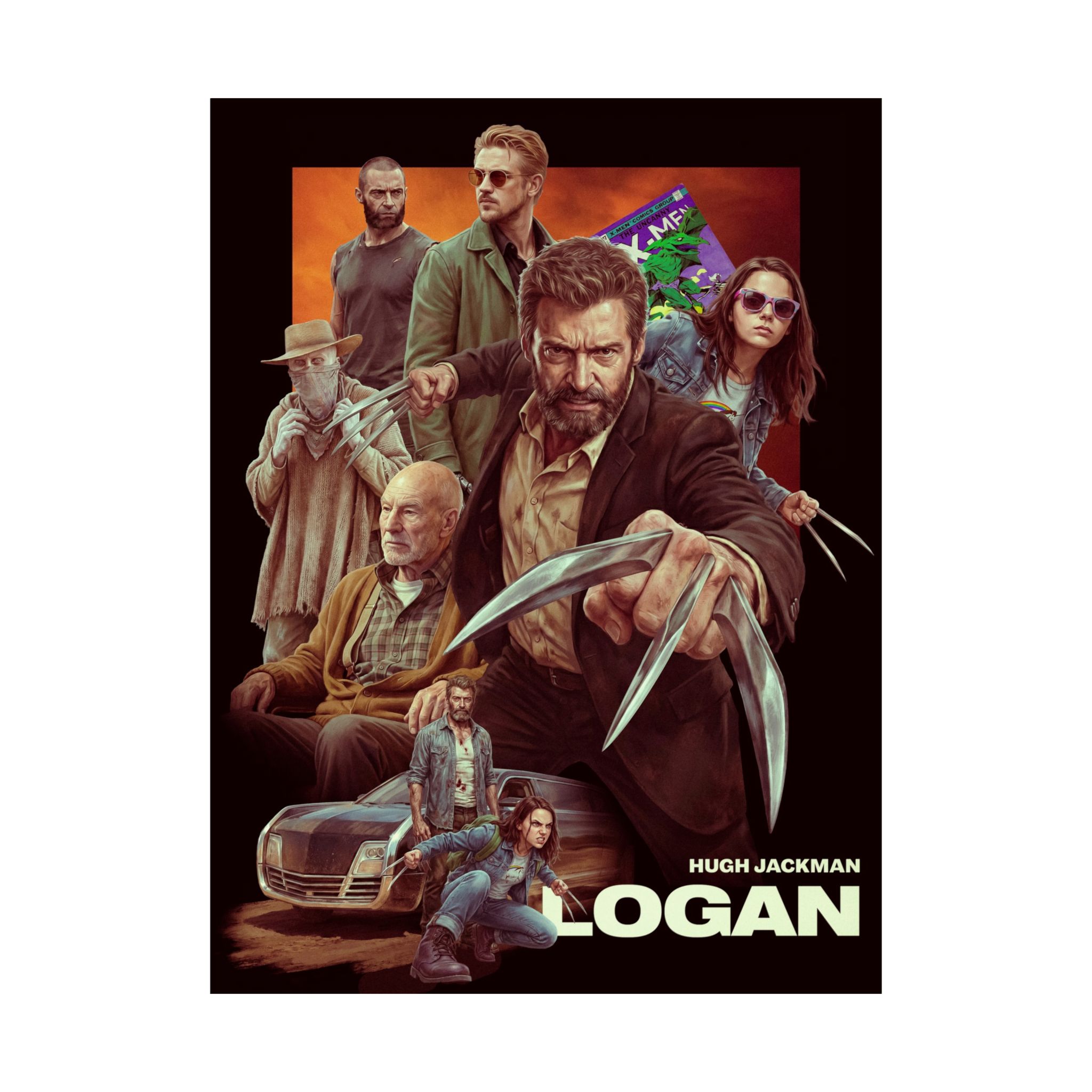 Logan – Cinematic Tribute Art Print | Mutant Western Poster | Gritty Superhero Wall Art | Collector’s Print - Image 13