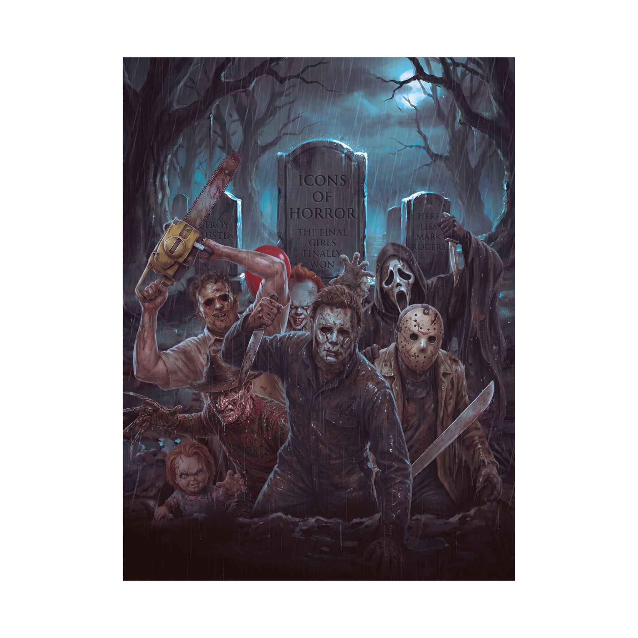 Icons of Horror – Premium Cinematic Horror Tribute Art Print - Image 10