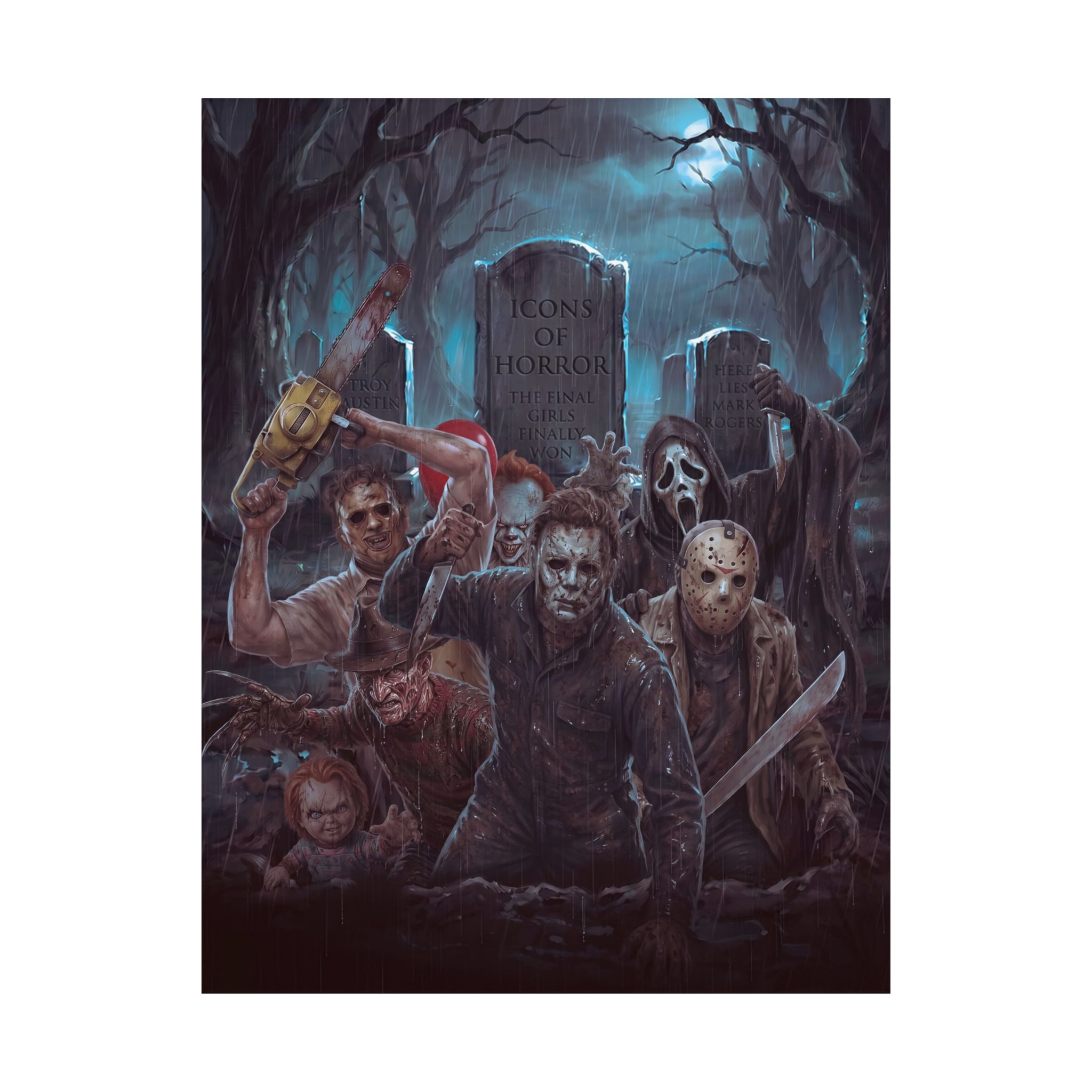 Icons of Horror – Premium Cinematic Horror Tribute Art Print - Image 13