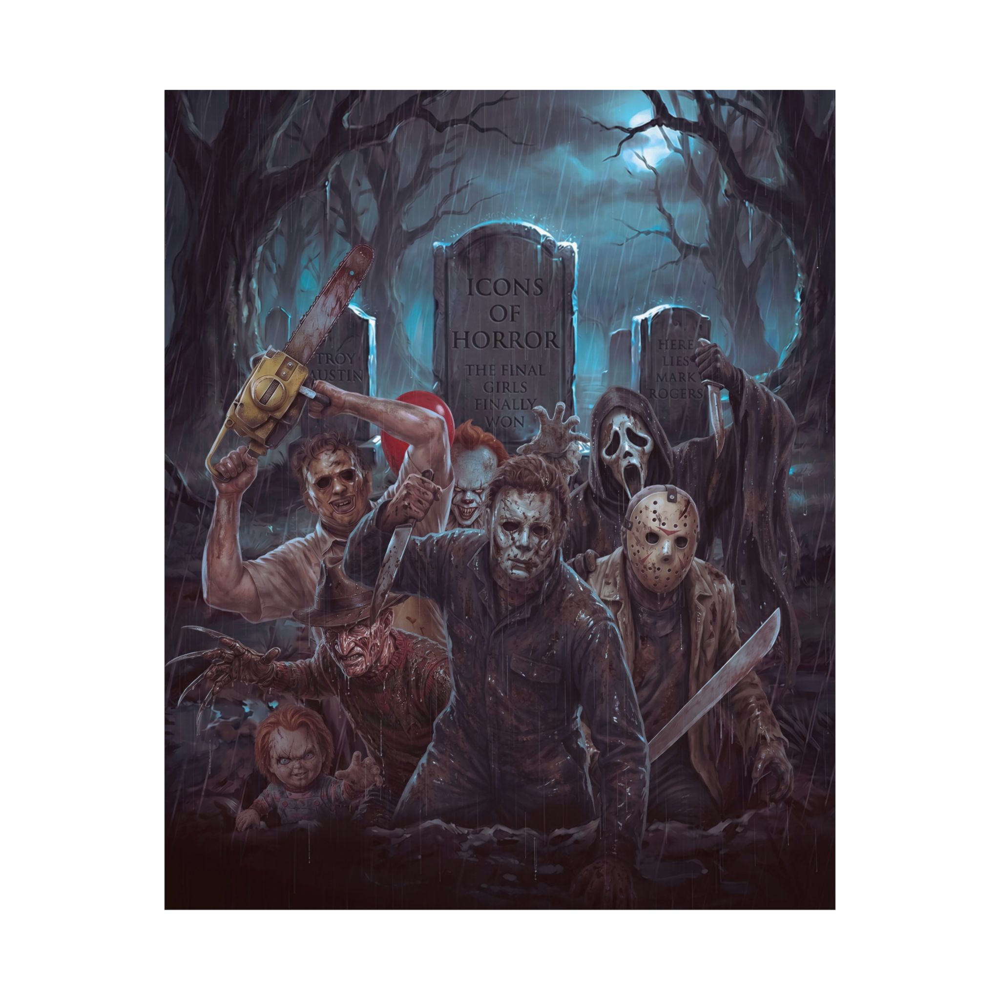 Icons of Horror – Premium Cinematic Horror Tribute Art Print - Image 16