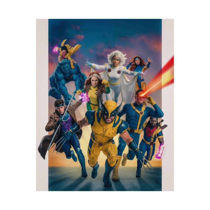 XMen-97 Mutants Unite Retro Inspired Heroic Poster Print
