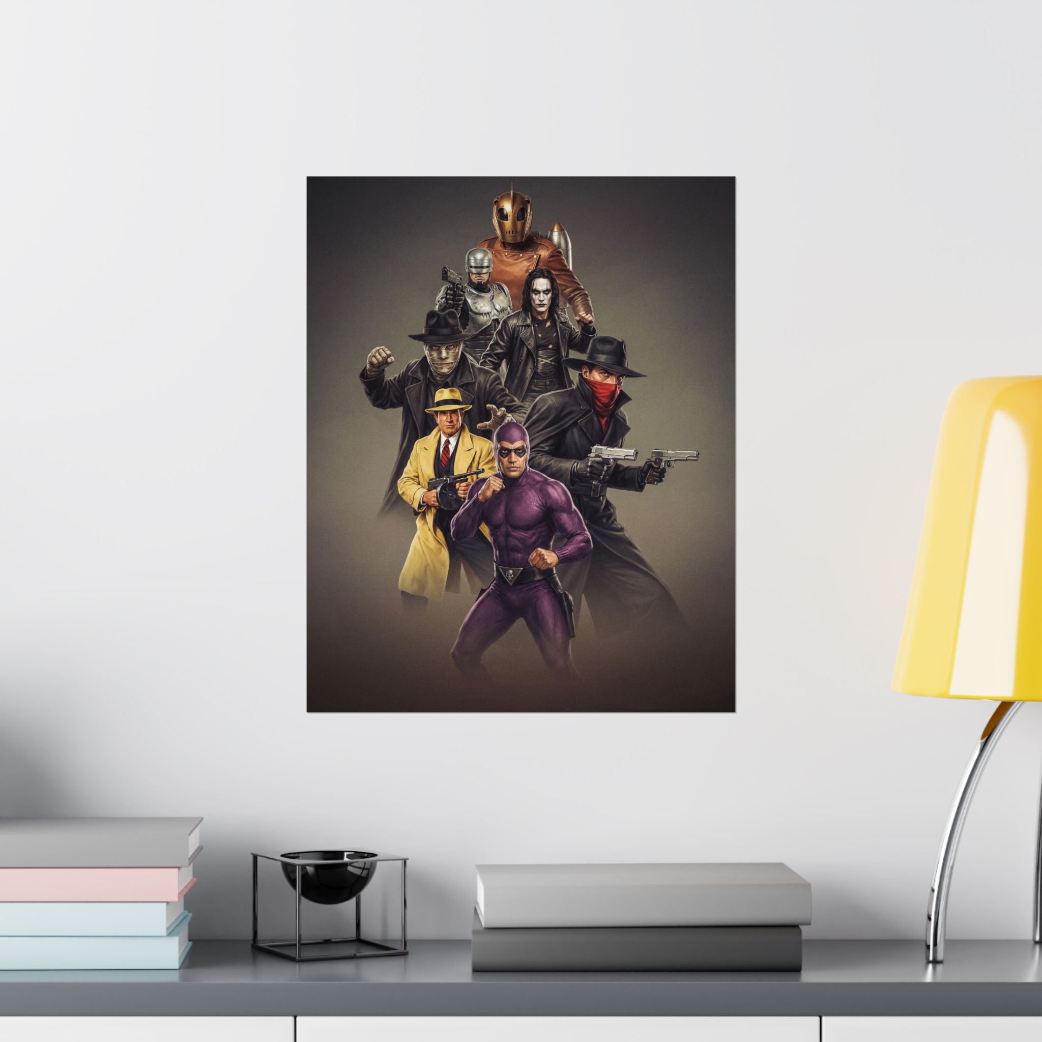 Legends of the Pulp Age: Retro Heroes Tribute Poster | Wall Art | Superhero Poster - Image 3