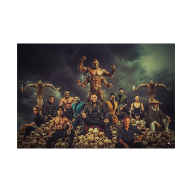 Skulls & Showdown: Retro MK95 Poster