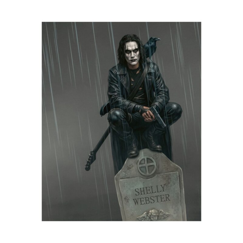 The Crow Tribute Poster: Gothic Comic-Inspired Art Print | Brandon Lee Memorial Wall Decor